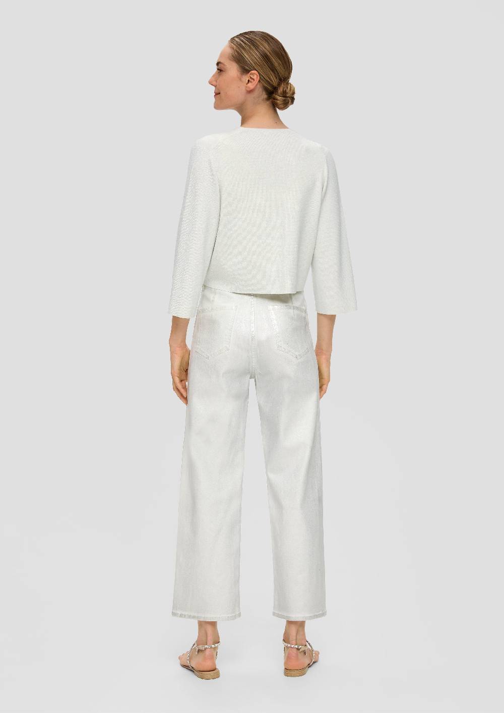 S.Oliver Kurze Strickjacke mit Metallic-Garn Kostenloser Versand