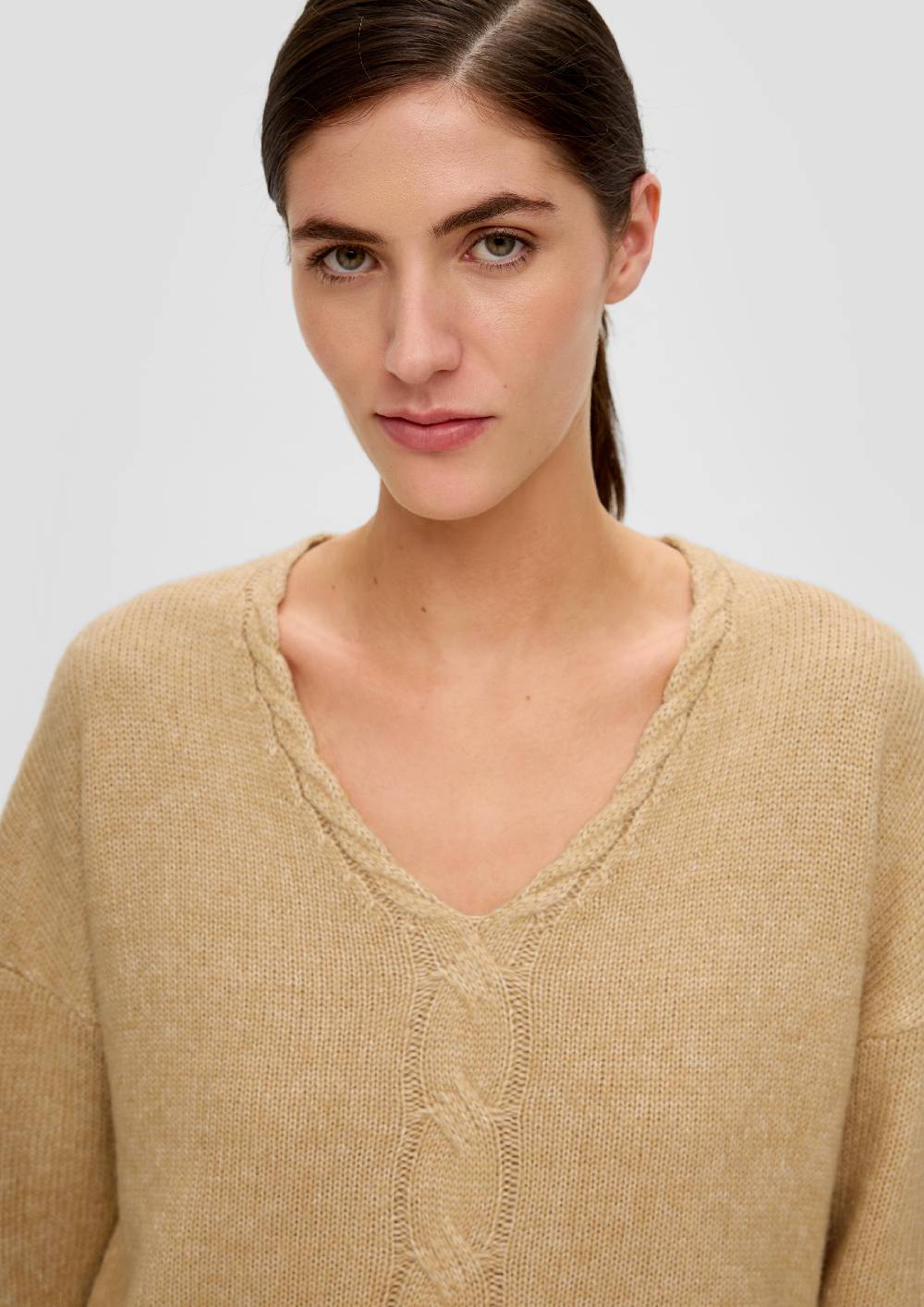 S.Oliver Strickpullover mit V-Ausschnitt Limitierter Zeitrabatt