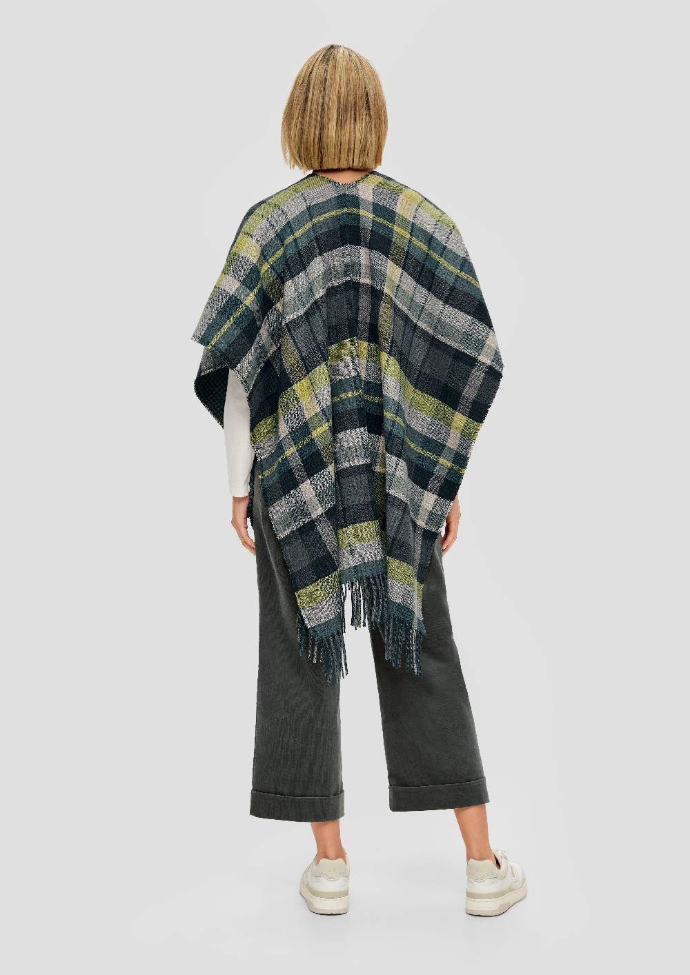 S.Oliver Poncho mit Fransen Fabrik Onlineshop
