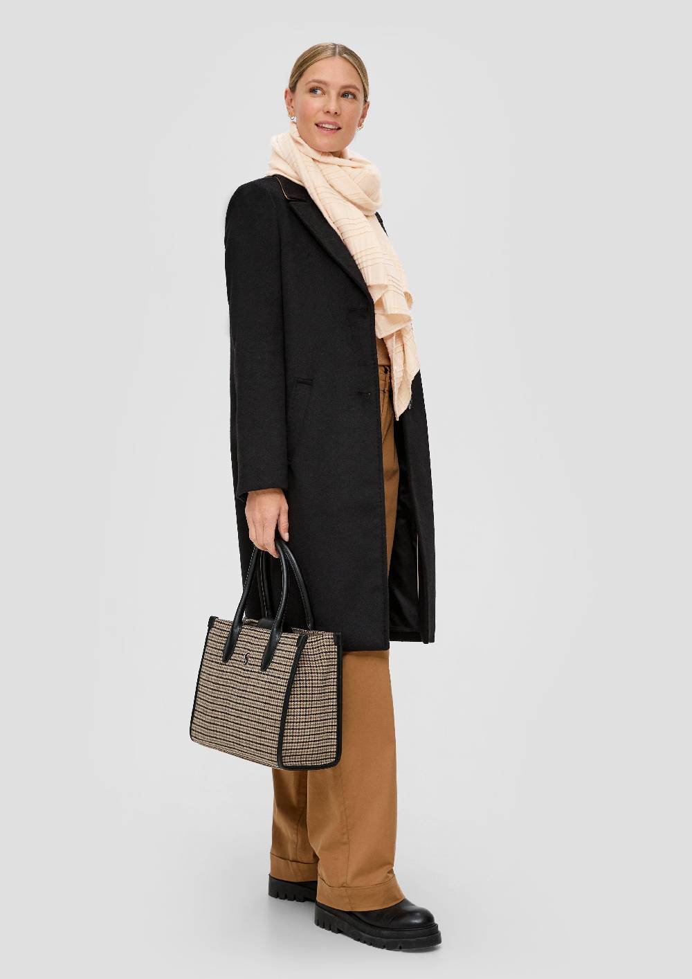 S.Oliver Schal mit Plisseefalten Online Shopping