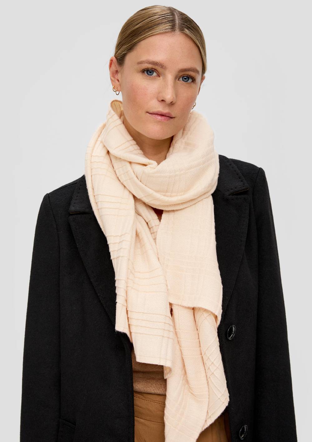 S.Oliver Schal mit Plisseefalten Online Shopping