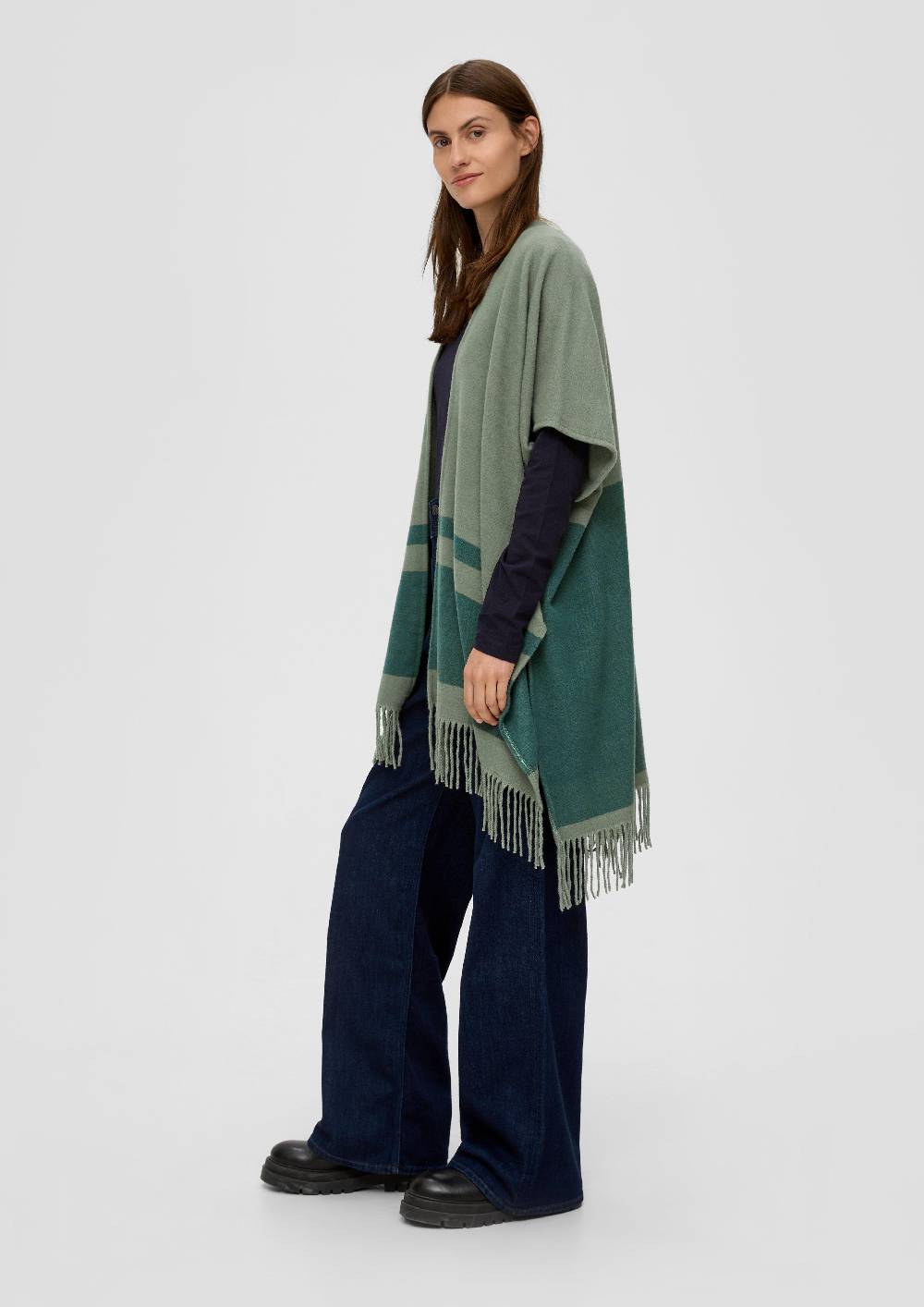 S.Oliver Poncho mit Streifenmuster Exklusivangebot