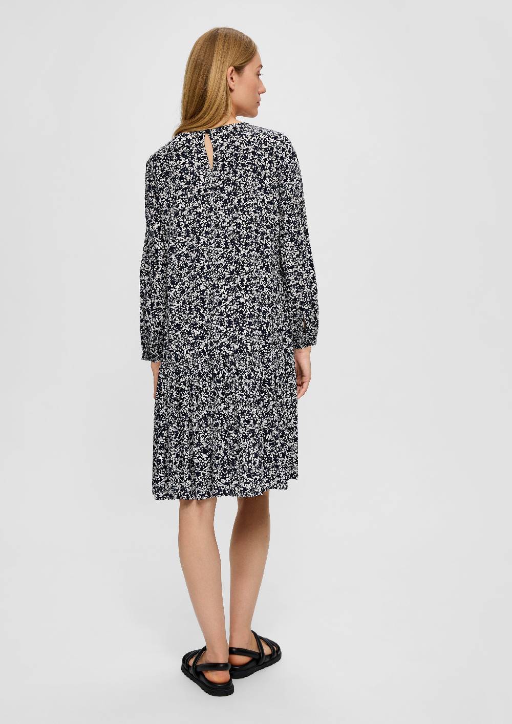 S.Oliver Midikleid aus Viskose Saisonschlussverkauf