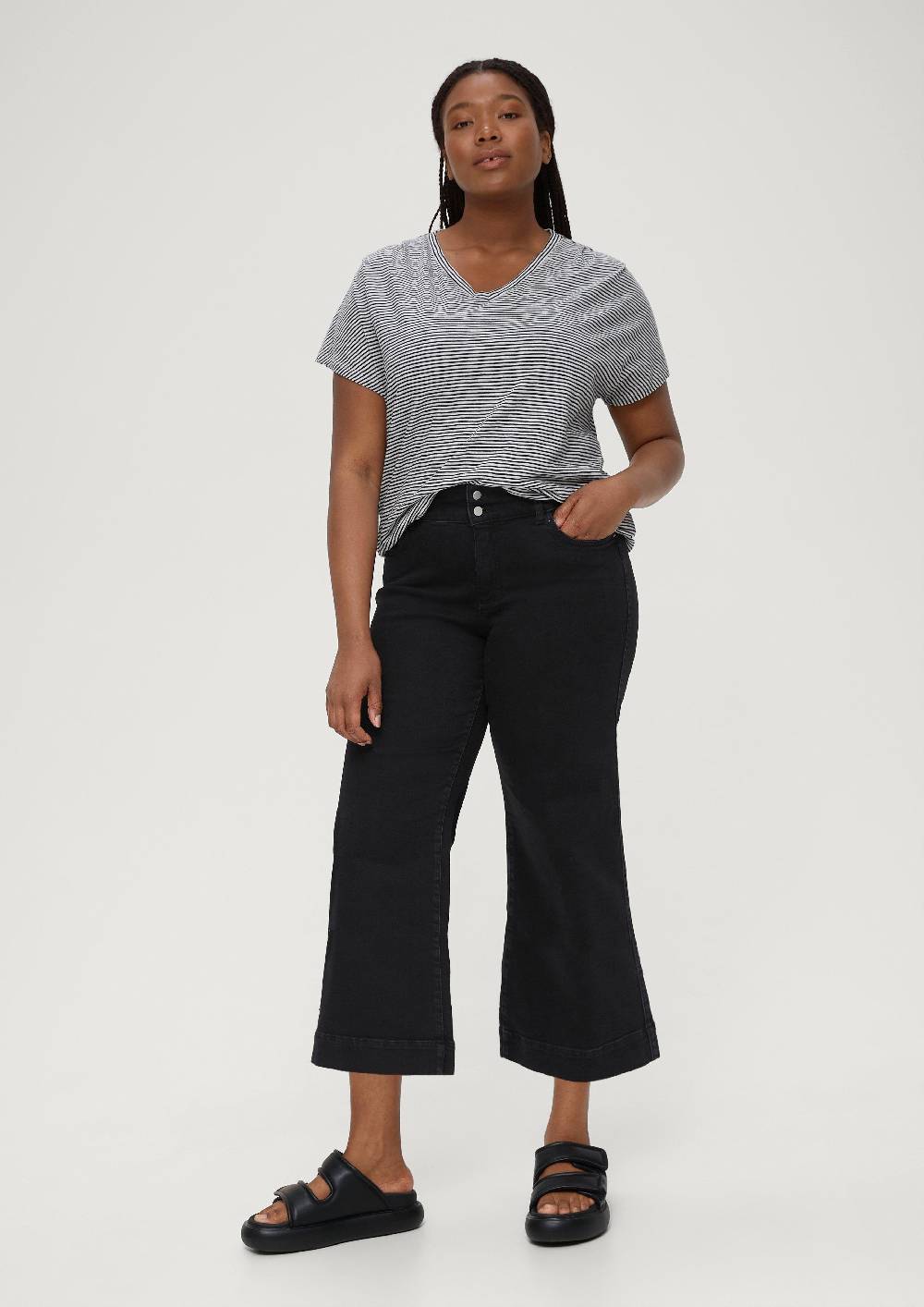 S.Oliver Jeans-Culotte / Regular Fit / Mid Rise / Wide Leg Blitzangebot