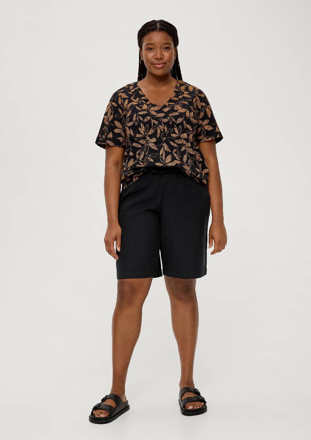 S.Oliver Regular curvy: Kurze Hose aus Twill Neuheiten
