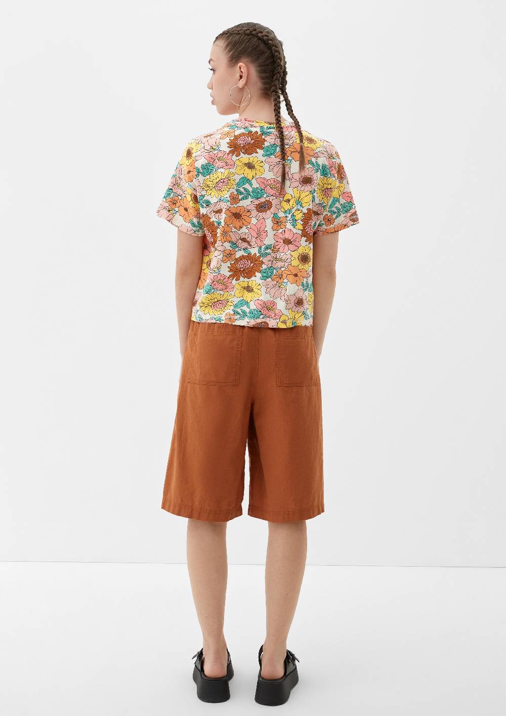 S.Oliver Baumwollshirt mit Allover-Print Tägliche Deals