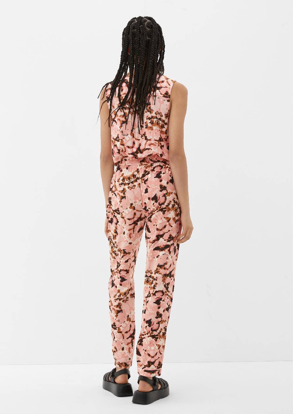 S.Oliver Loose: Hose mit Allover-Print Tiefpreis