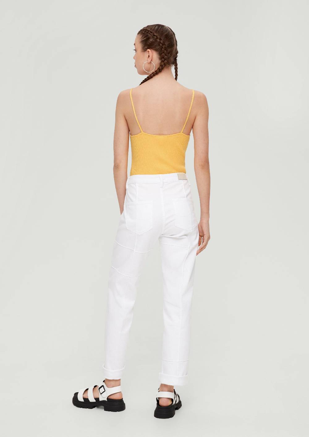 S.Oliver Crop Top aus Viskosemix Kostenlose Rückgabe