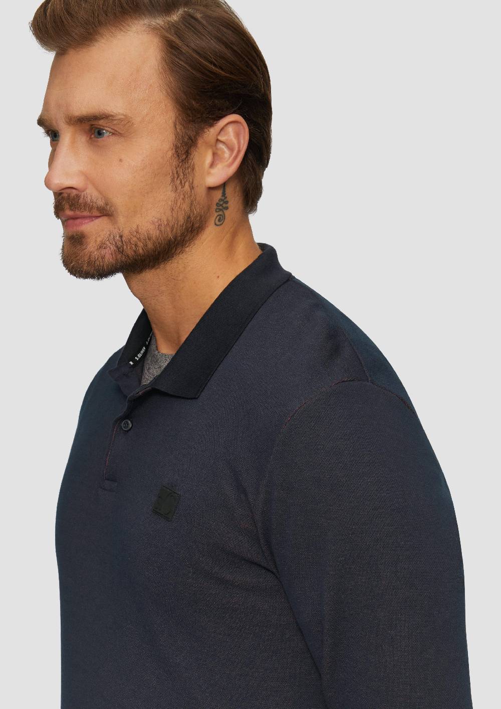 S.Oliver Poloshirt aus zweifarbigem Piqué Bis zu 60% Rabatt