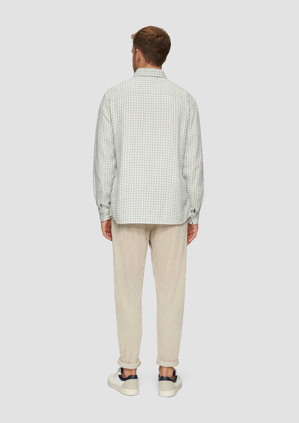 S.Oliver Regular Fit: Strukturiertes Baumwollhemd mit Button-down-Kragen Nur für heute