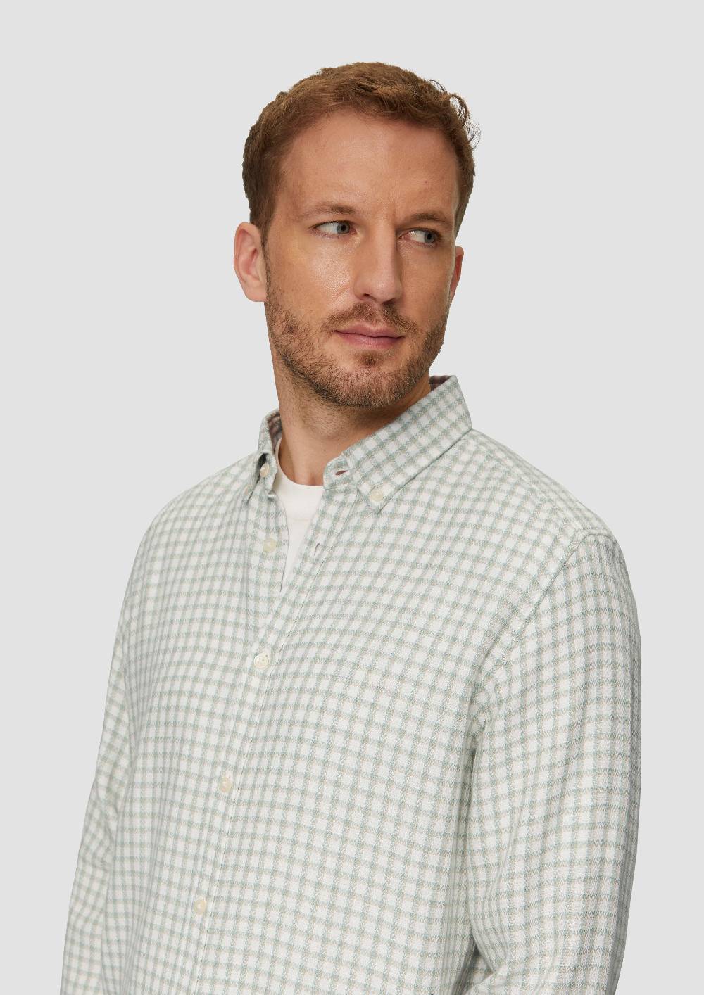S.Oliver Regular Fit: Strukturiertes Baumwollhemd mit Button-down-Kragen Nur für heute