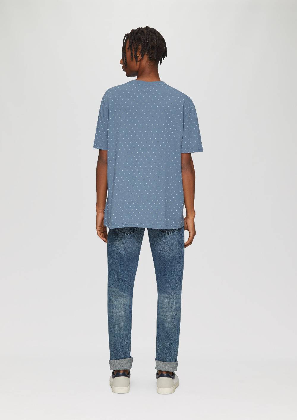 S.Oliver Gewaschenes T-Shirt mit All-over-Print Riesige Rabatte