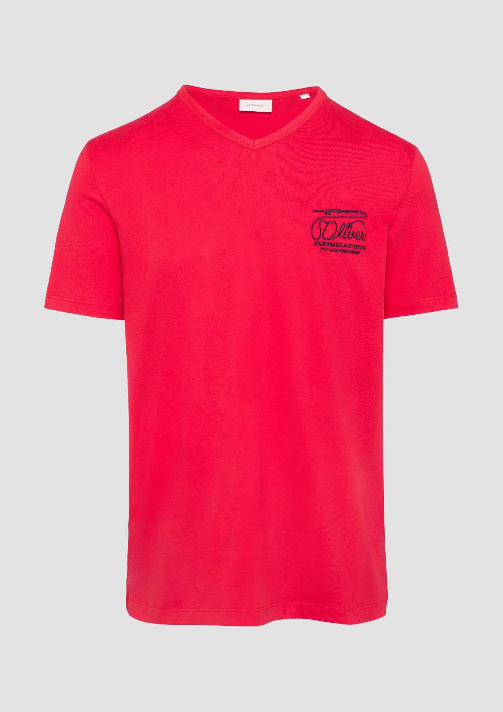 S.Oliver T-Shirt mit Logostickerei Clearance-Verkauf