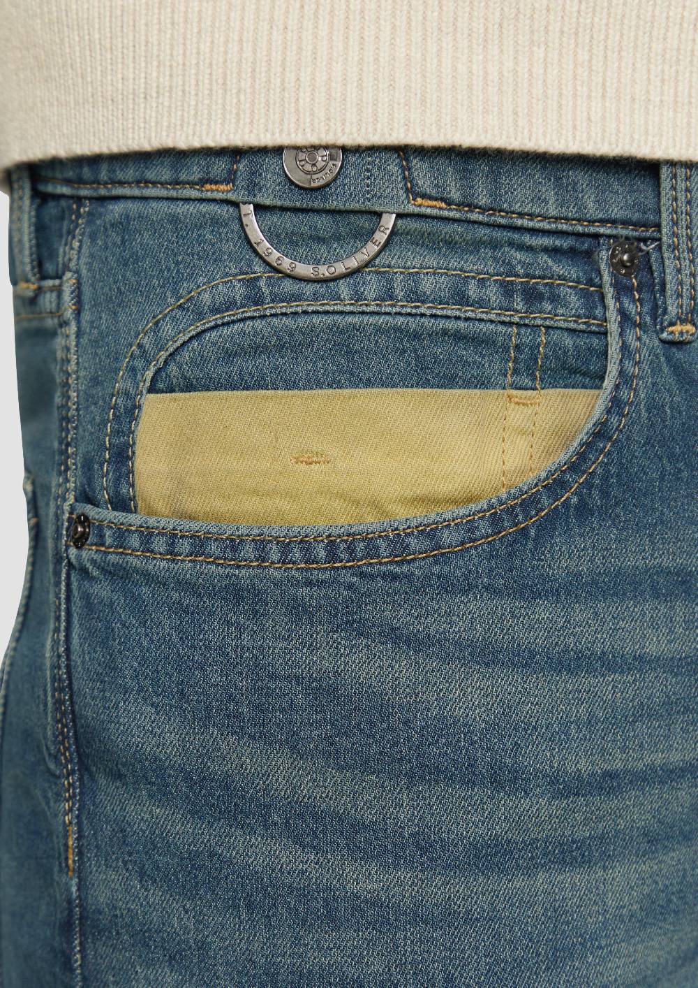 S.Oliver Jeans Mauro / Regular Fit / Mid Rise / Tapered Leg Im Verkauf