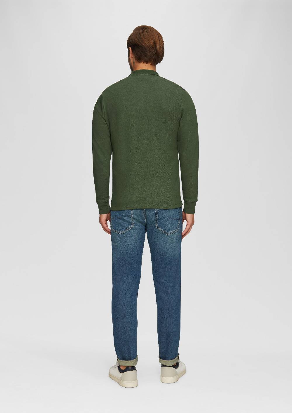 S.Oliver Poloshirt aus zweifarbigem Piqué 2025