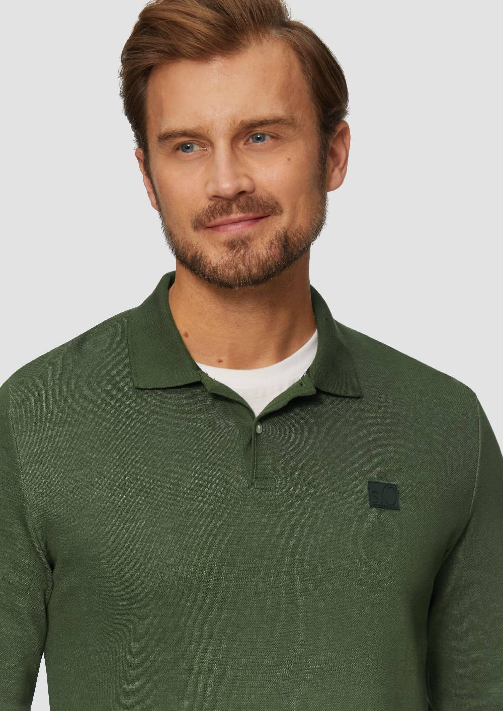 S.Oliver Poloshirt aus zweifarbigem Piqué 2025
