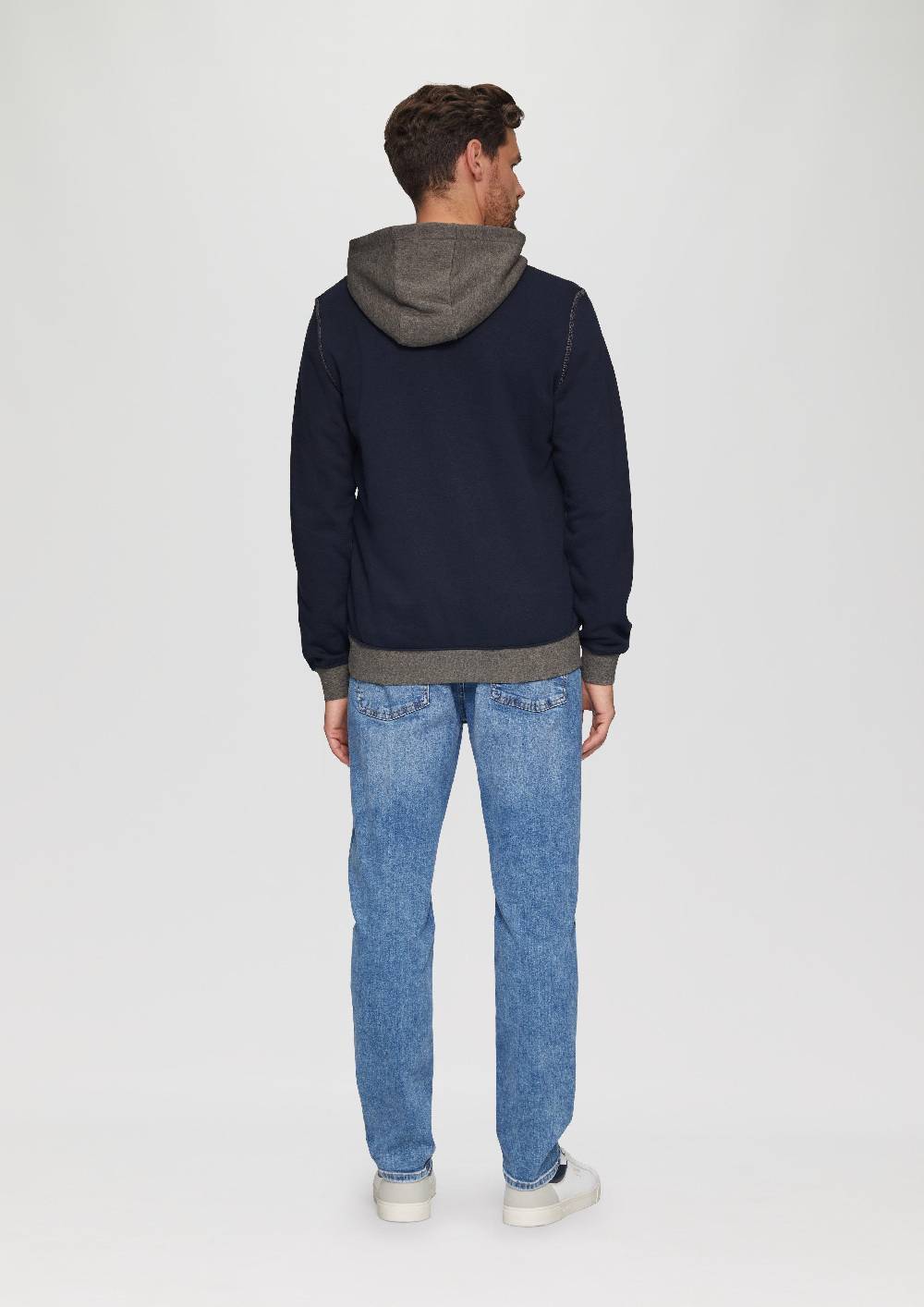 S.Oliver Hoodie mit Stehkragen und Reißverschluss im Angebot