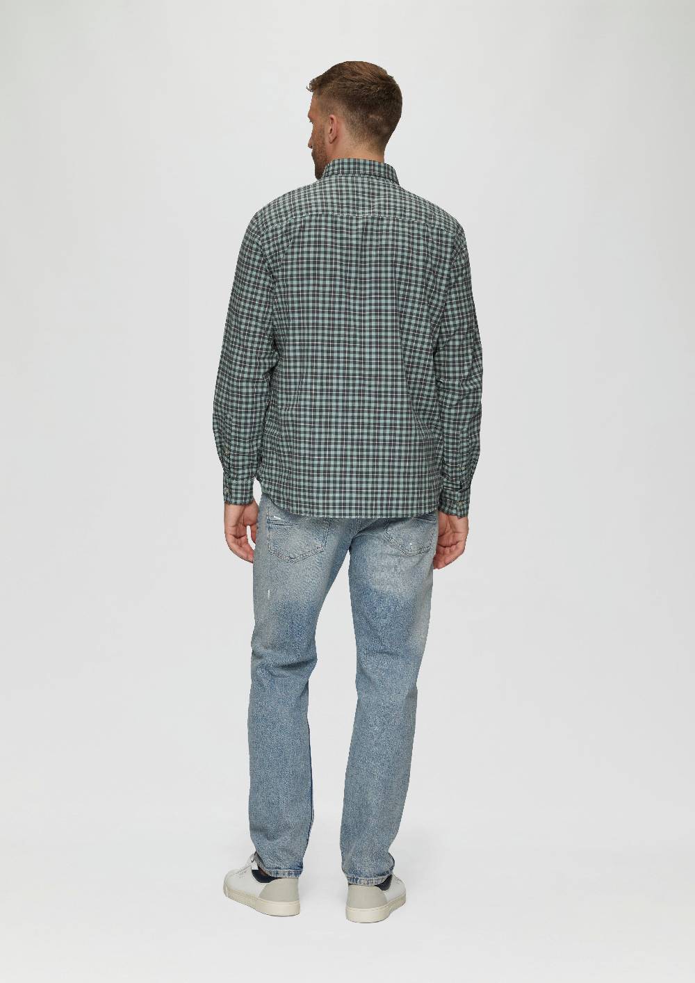 S.Oliver Regular Fit: Hemd mit Button-Down-Kragen aus Baumwollstretch Günstiger Verkauf