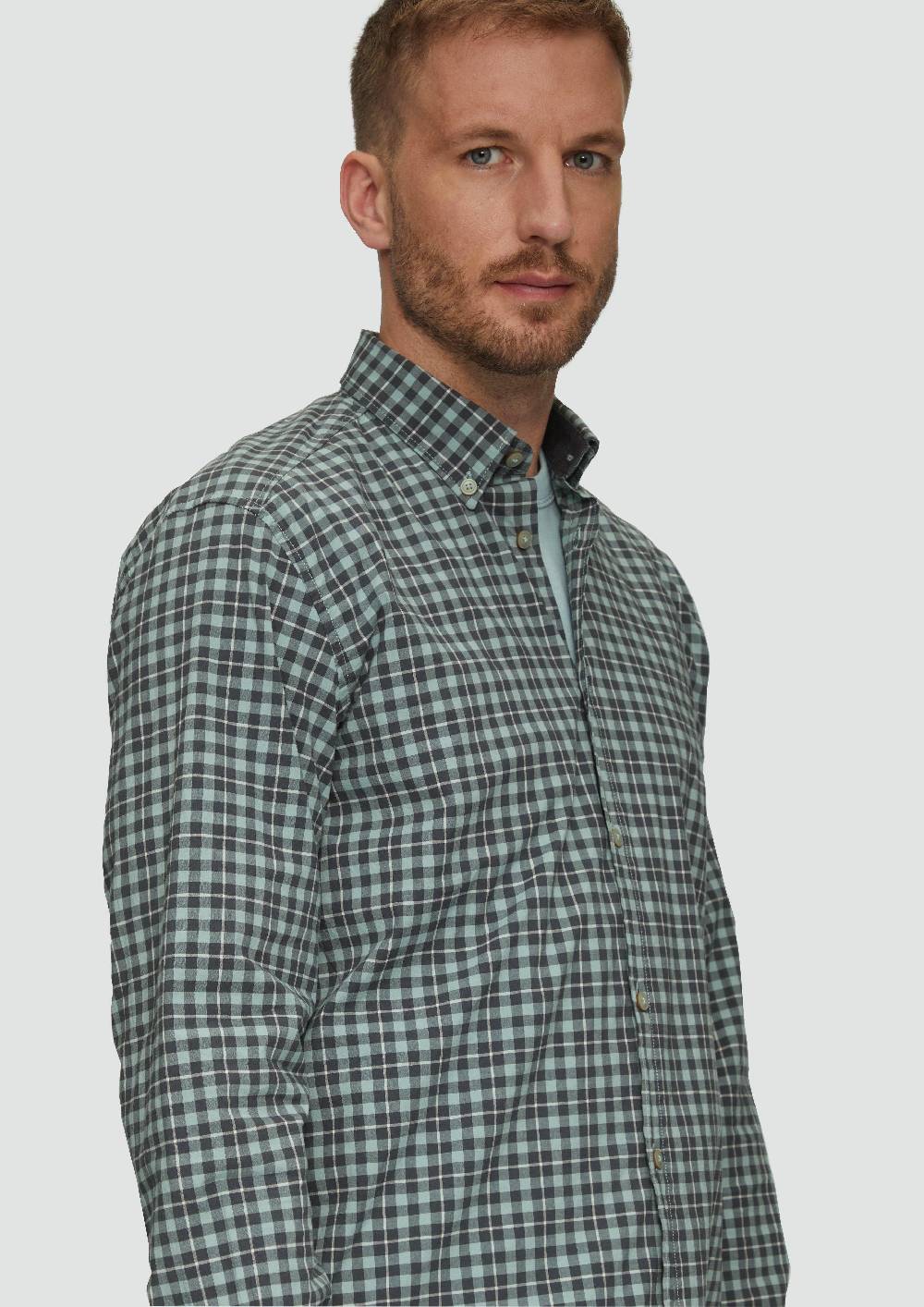 S.Oliver Regular Fit: Hemd mit Button-Down-Kragen aus Baumwollstretch Günstiger Verkauf
