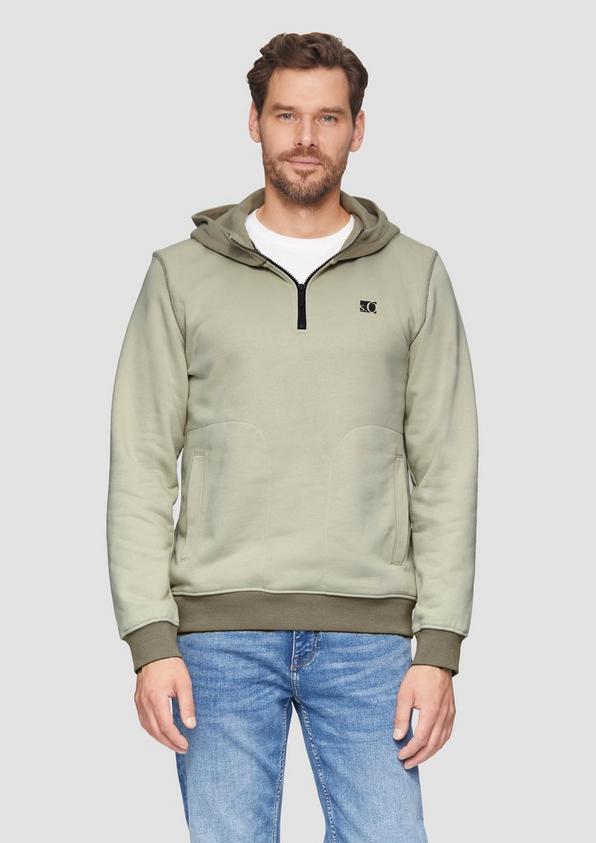 S.Oliver Hoodie mit Stehkragen und Reißverschluss Blitzverkäufe