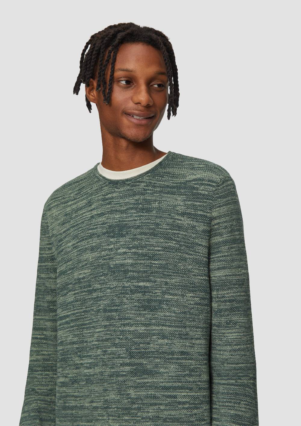 S.Oliver Strickpullover in Melange-Optik Sonderangebot