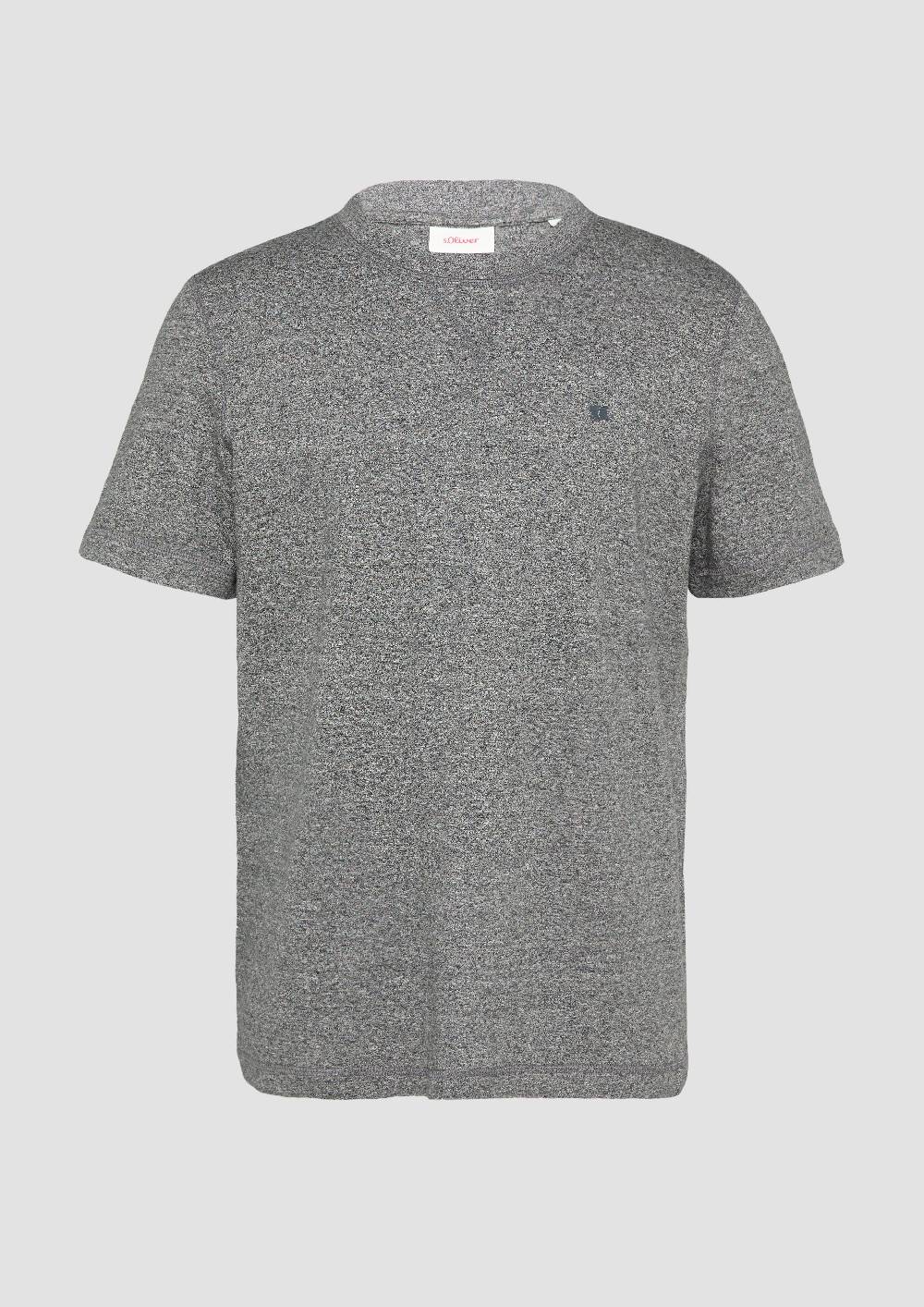 S.Oliver Meliertes Baumwollshirt Begrenztes Angebot