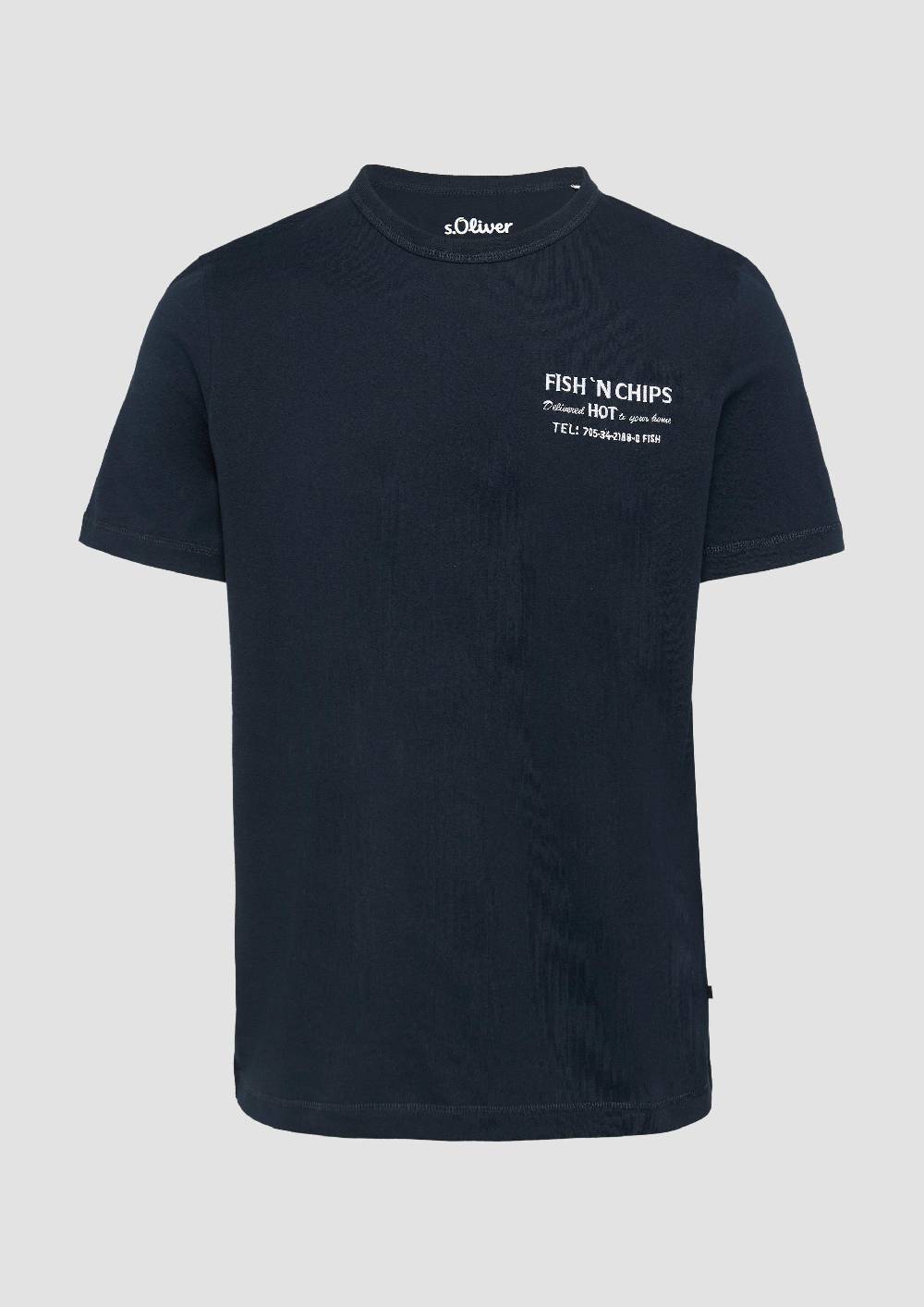 S.Oliver Baumwollshirt mit Frontprint Online Shopping