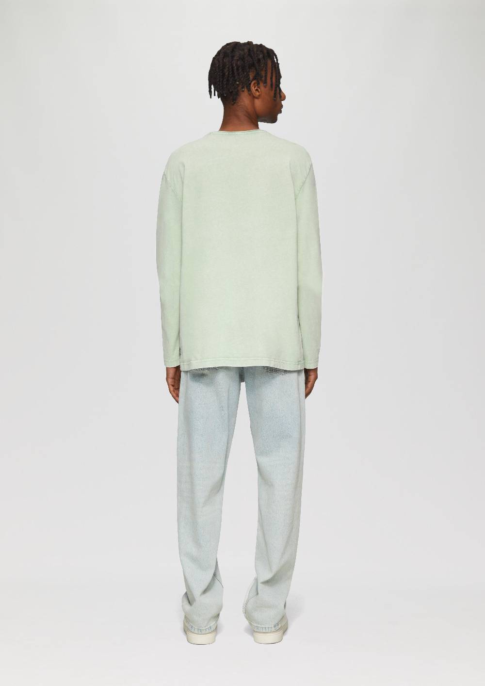 S.Oliver Gewaschenes Longsleeve mit Rollkante Black Friday