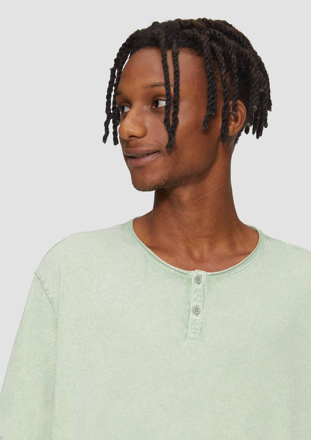 S.Oliver Gewaschenes Longsleeve mit Rollkante Black Friday