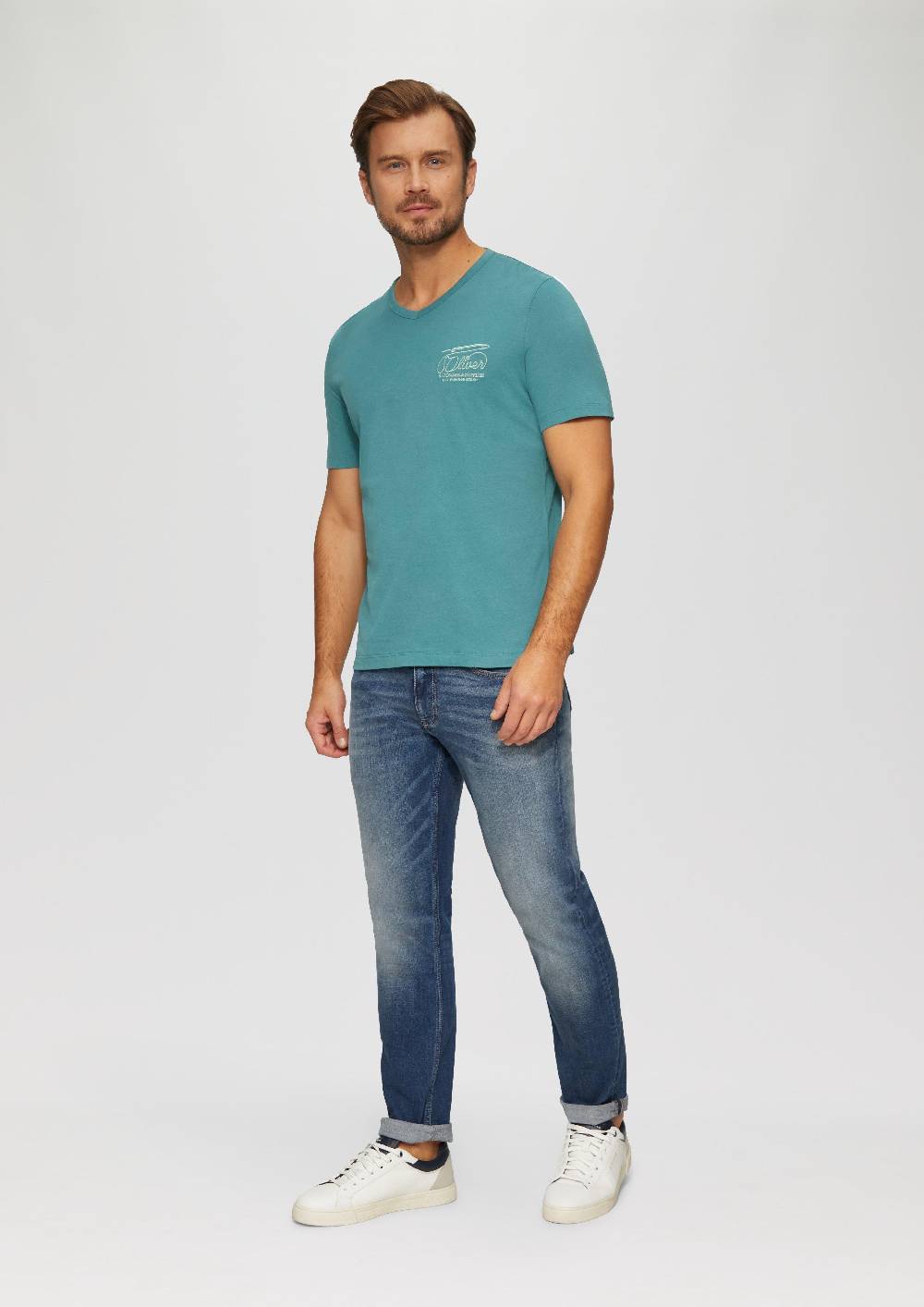 S.Oliver T-Shirt mit Logostickerei Cyber Monday