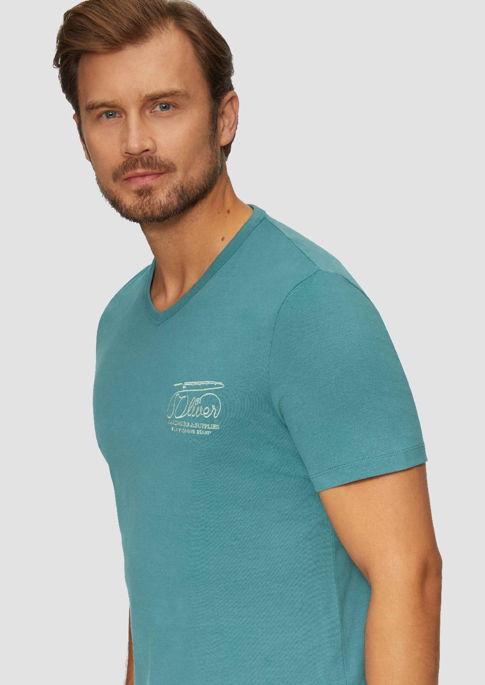 S.Oliver T-Shirt mit Logostickerei Cyber Monday