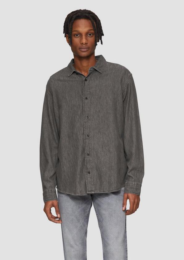 S.Oliver Regular Fit: Denim-Hemd Online Outlet