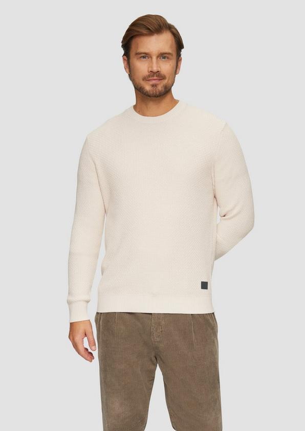 S.Oliver Strickpullover mit Musterstruktur Blitzangebot