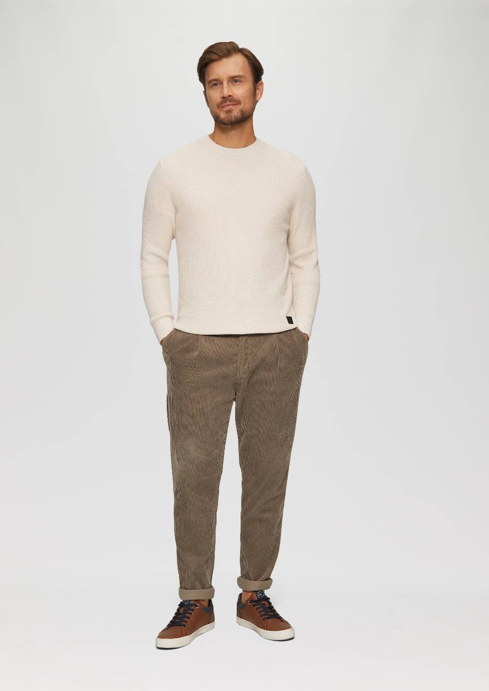 S.Oliver Strickpullover mit Musterstruktur Blitzangebot