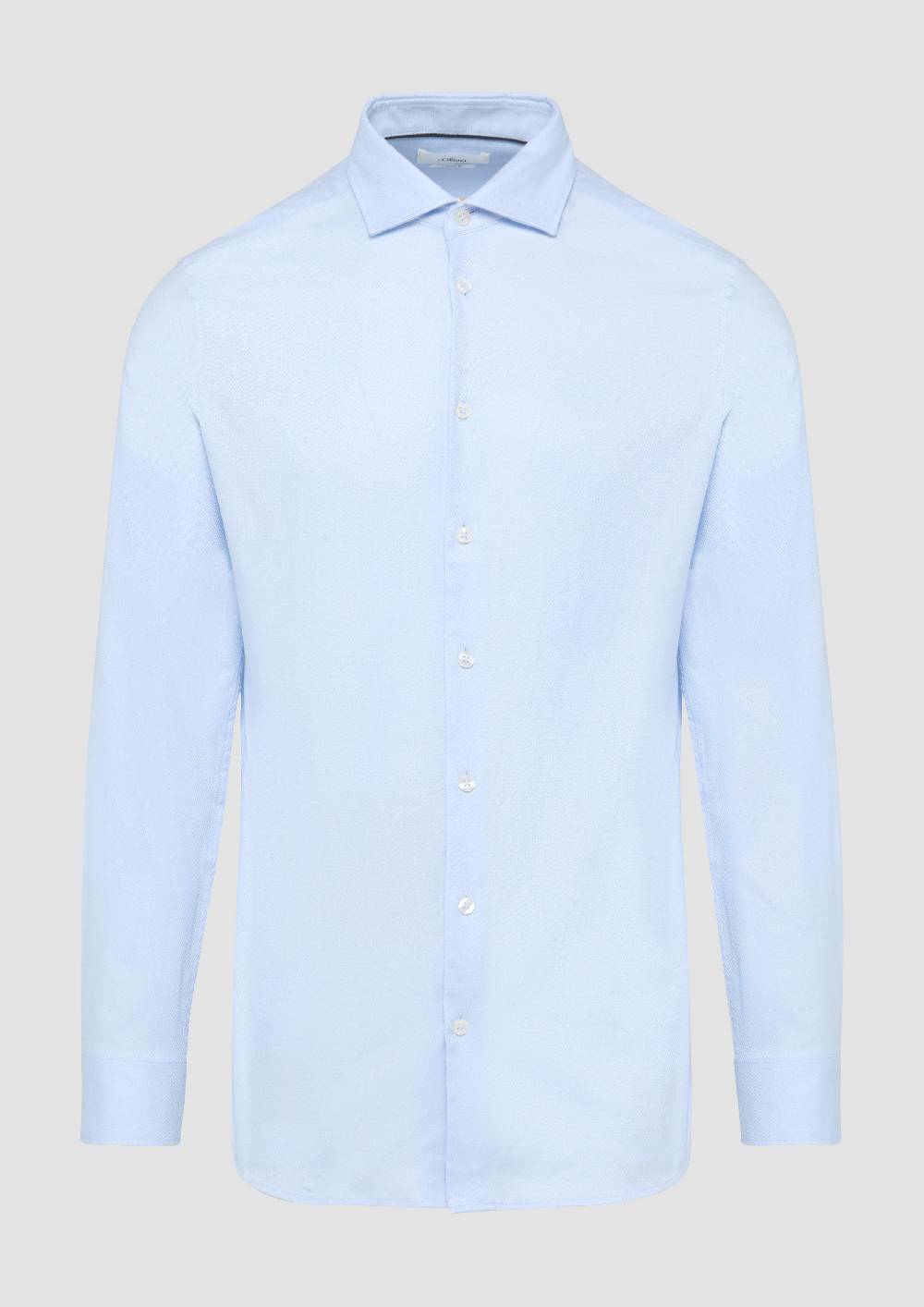 S.Oliver Tailored Fit: Fein strukturiertes Hemd aus Comfort Stretch Saisonale Angebote