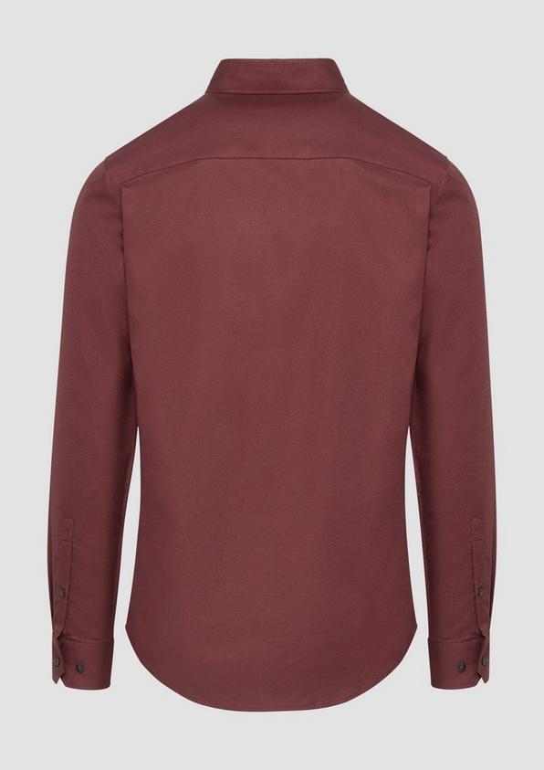 S.Oliver Tailored Fit: Fein strukturiertes Hemd aus Comfort Stretch Räumungsverkauf