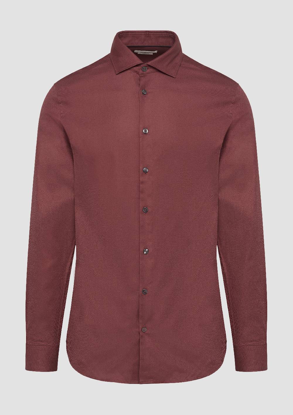 S.Oliver Tailored Fit: Fein strukturiertes Hemd aus Comfort Stretch Räumungsverkauf