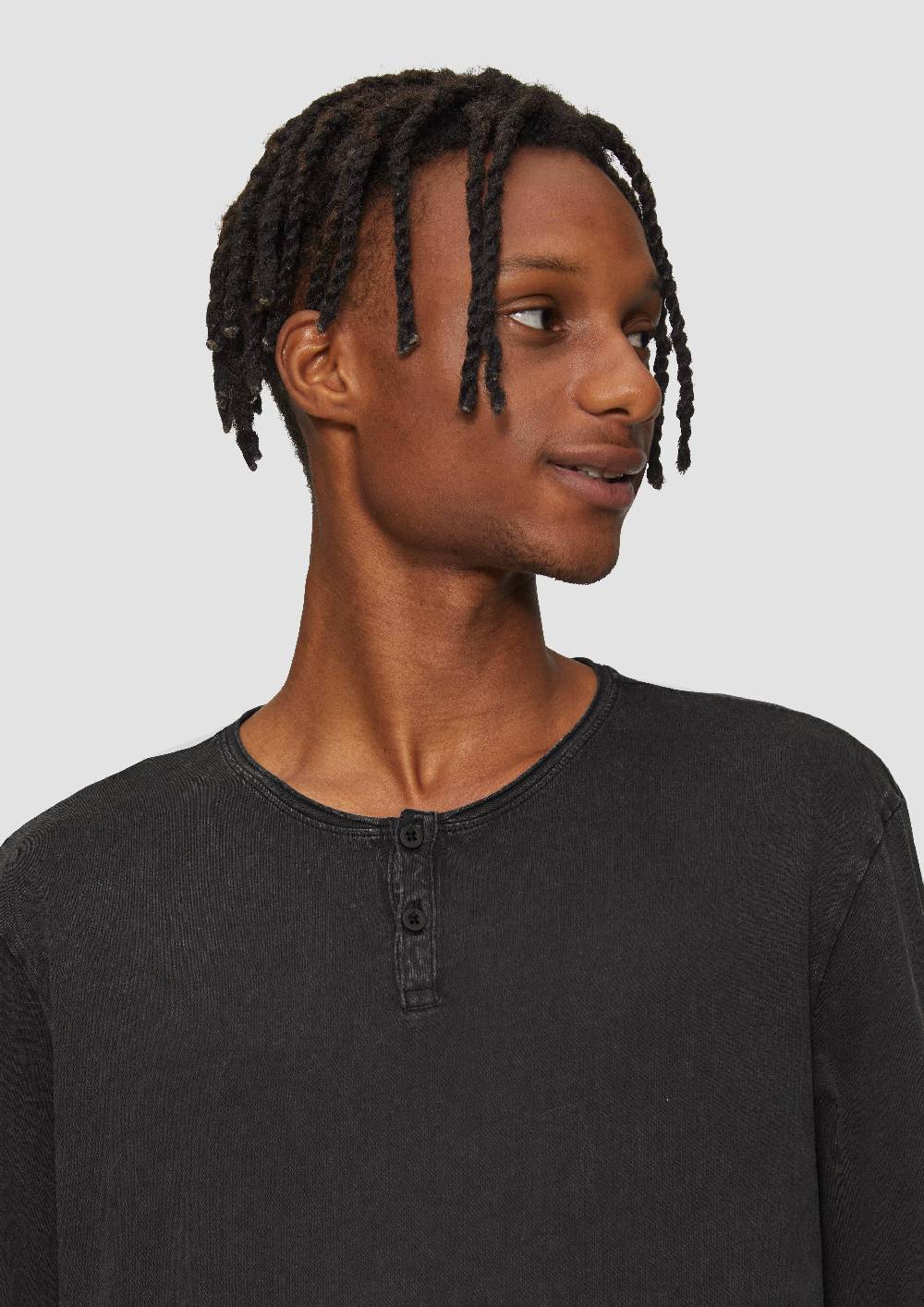 S.Oliver Gewaschenes Longsleeve mit Rollkante Riesige Ersparnisse
