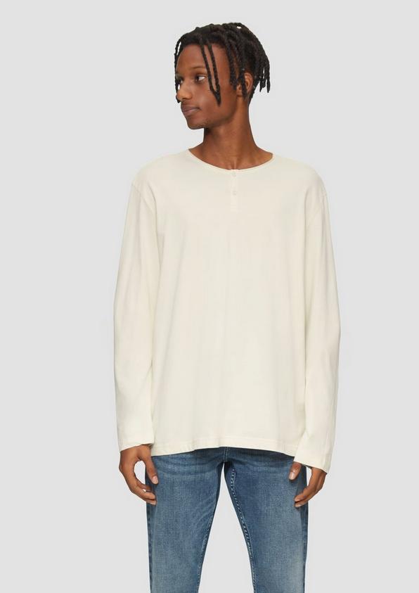 S.Oliver Gewaschenes Longsleeve mit Rollkante VIP-Rabatte