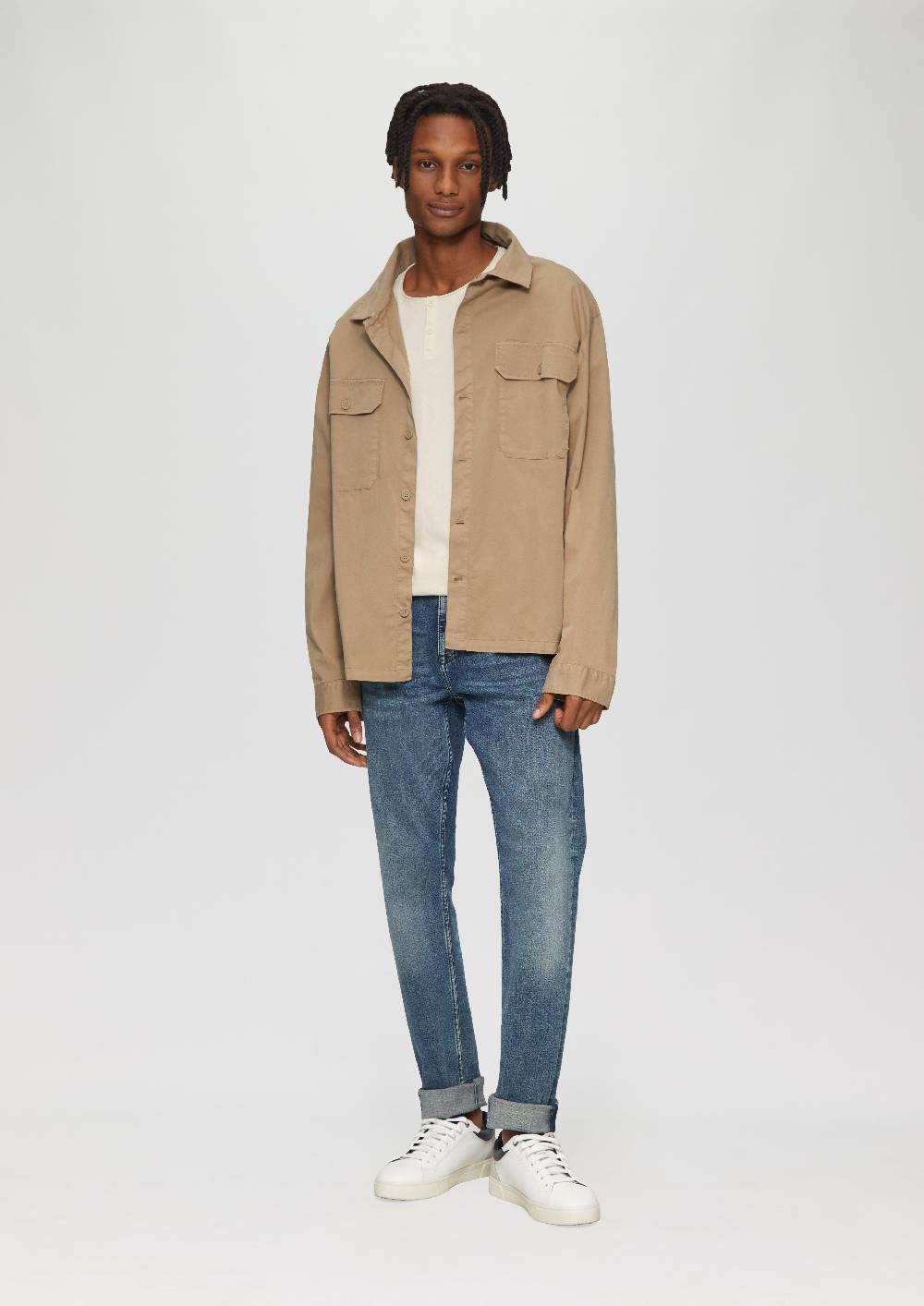 S.Oliver Gewaschenes Longsleeve mit Rollkante VIP-Rabatte