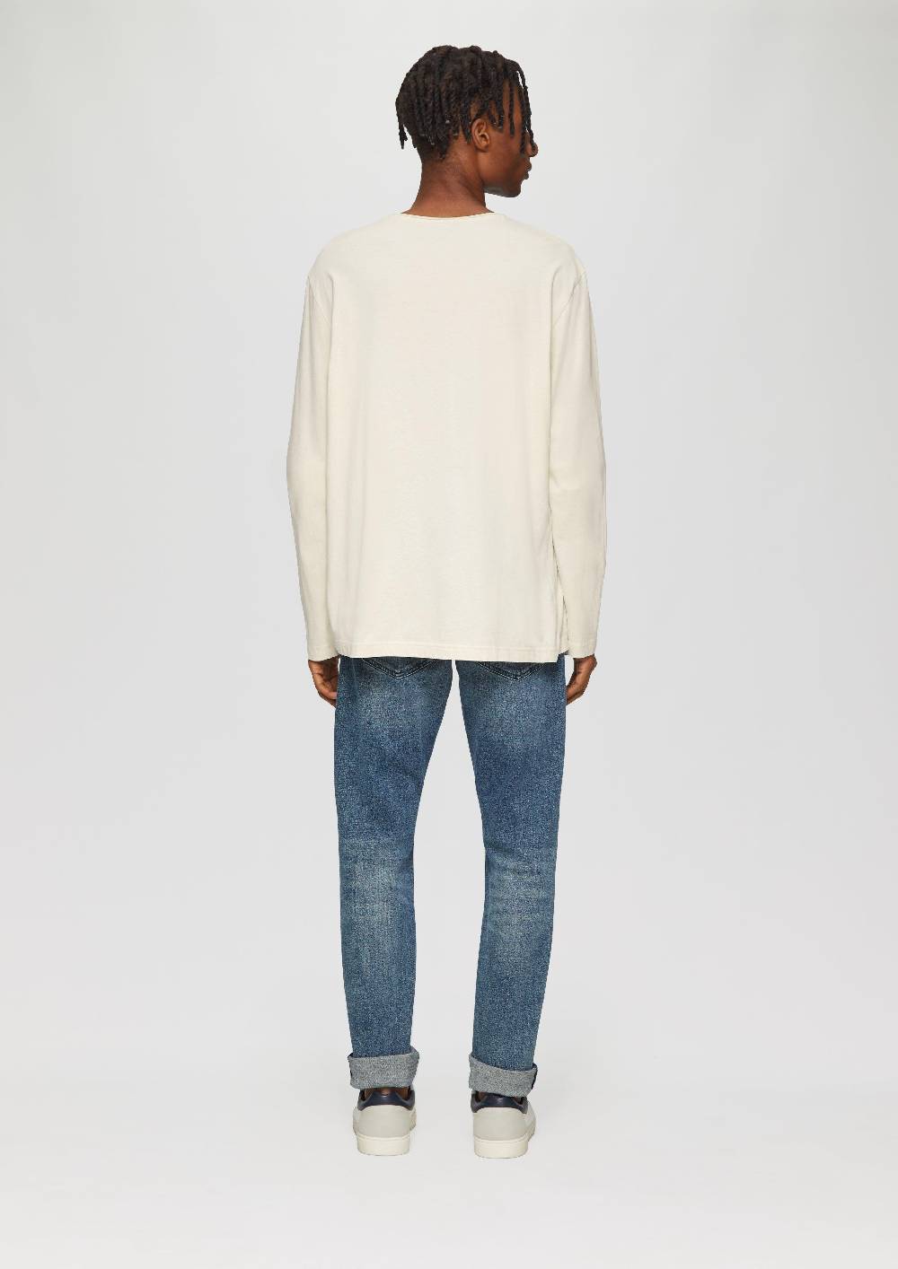 S.Oliver Gewaschenes Longsleeve mit Rollkante VIP-Rabatte