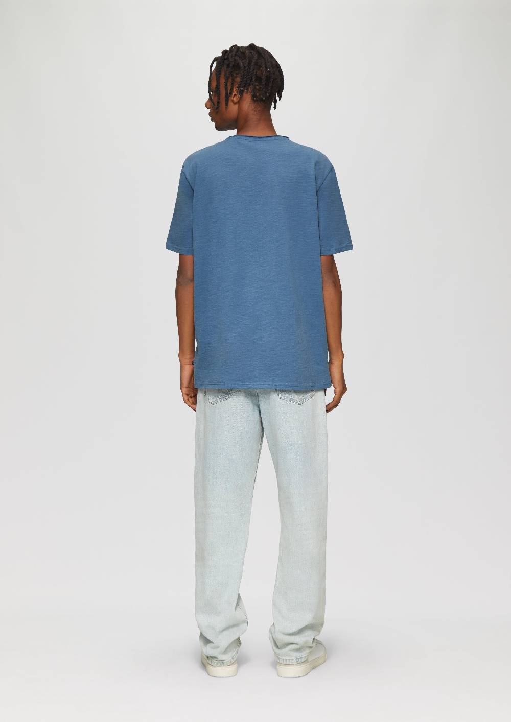 S.Oliver Baumwollshirt mit Rollkante und Flammgarnstruktur Super Sparpreis