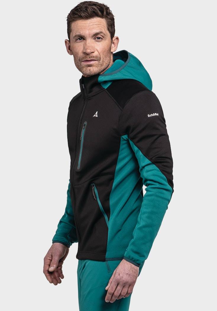 Schöffel Sportiver Fleece-Hoody aus Materialmix Cyber Monday