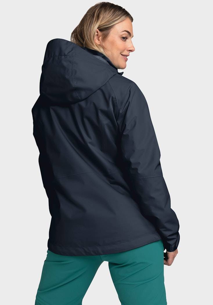 Schöffel Elastische Regenjacke mit Pack-Away Tasche Tägliche Deals