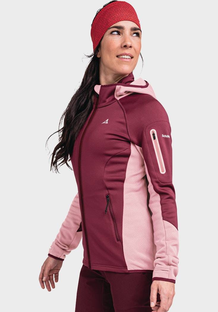 Schöffel Sportiver Fleece-Hoody aus Materialmix Sonderangebote