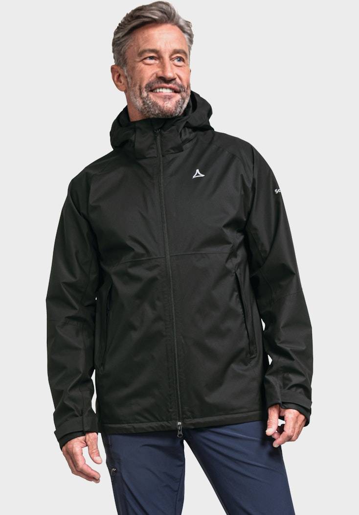 Schöffel Elastische Regenjacke mit Pack-Away Tasche