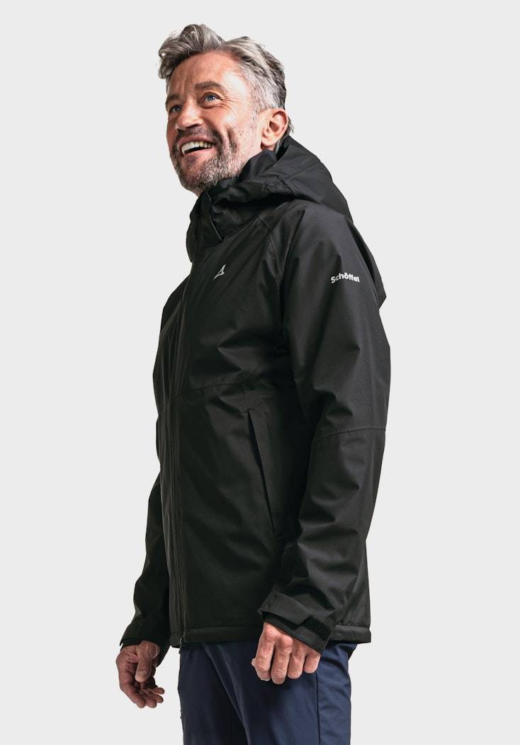 Schöffel Elastische Regenjacke mit Pack-Away Tasche Sonderangebot der Fabrik
