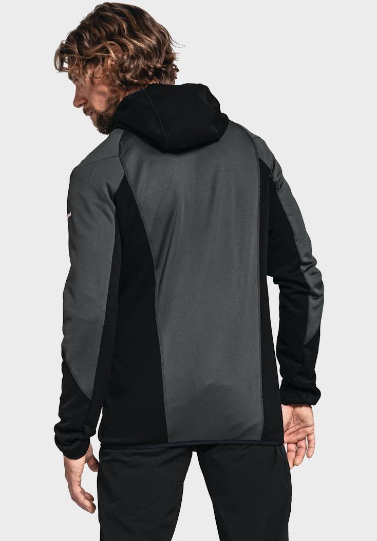 Schöffel Sportiver Fleece-Hoody aus Materialmix Vierteljährliche Förderung