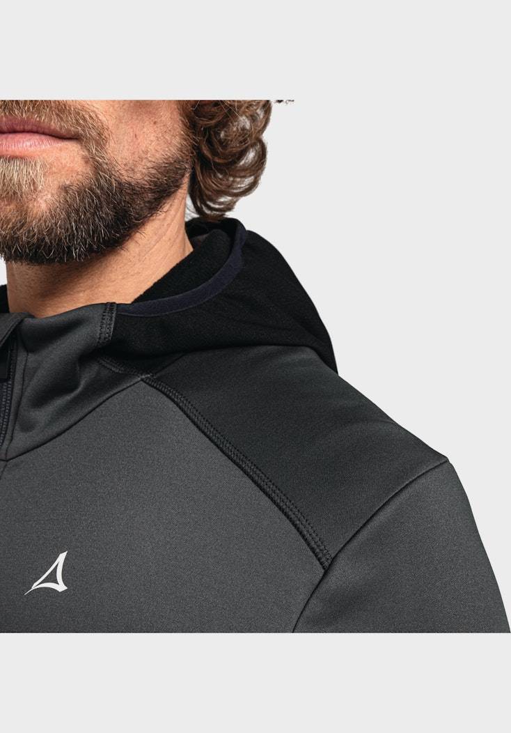 Schöffel Sportiver Fleece-Hoody aus Materialmix Vierteljährliche Förderung