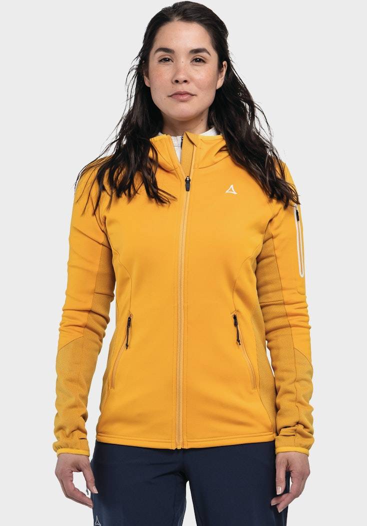 Schöffel Sportiver Fleece-Hoody aus Materialmix